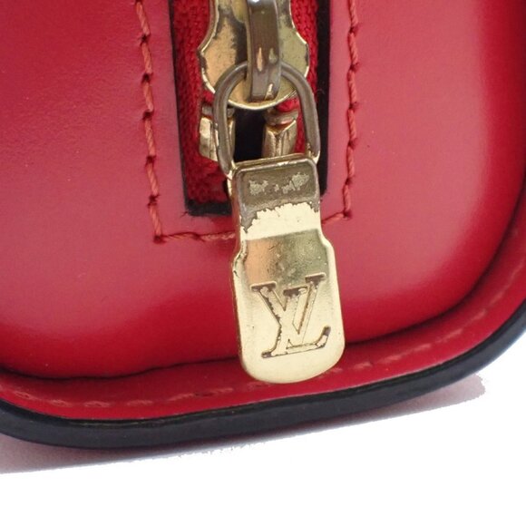 LOUIS VUITTON LV Logo Dauphine PM Pouch Bag Epi Leather Red M48447 02AA006 - Picture 8 of 14